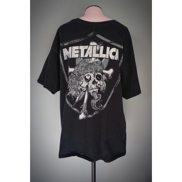 Other - METALLICA Oakland Raiders Skull Band Shirt // LG
